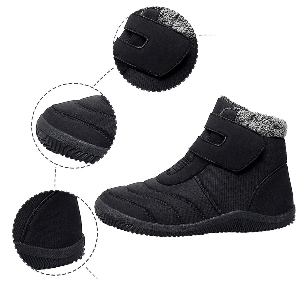 Individuals Winter Plus Cotton Thickened High Top Casual Cotton Boots Outdoor Fashion Warm Snow Boots Winter Snow Boots Gentlemen Water Proof Snow Boots for Gentlemen Size 12 Wide Width People Snow Boots Size 12