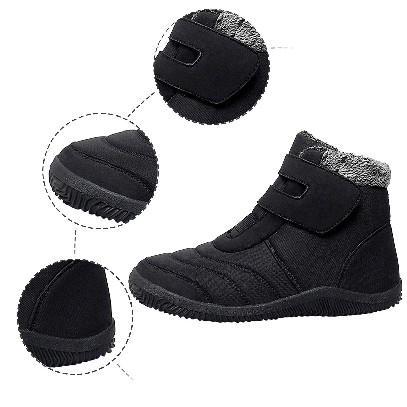 Individuals Winter Plus Cotton Thickened High Top Casual Cotton Boots Outdoor Fashion Warm Snow Boots Winter Snow Boots Gentlemen Water Proof Snow Boots for Gentlemen Size 12 Wide Width People Snow Boots Size 12