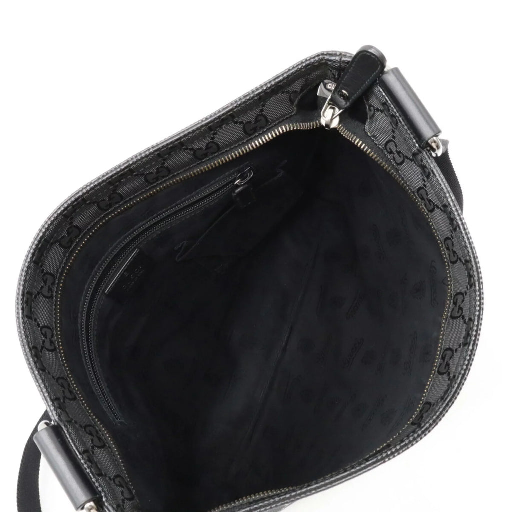 Pre-Owned GUCCI Gucci GG Imprime Crossbody Shoulder Bag PVC Leather Ebony 201446 (Good)