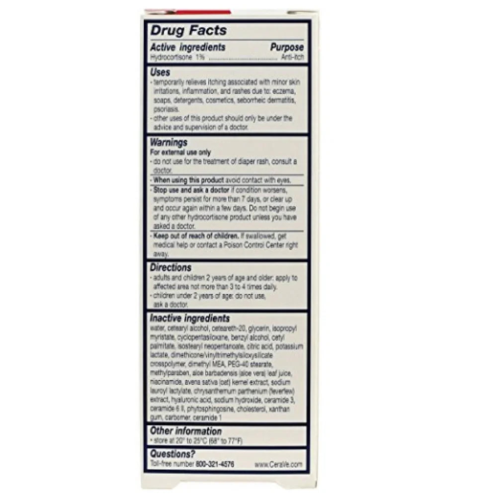CeraVe Hydrocortisone Anti-Itch Cream - 1 oz, Pack of 4
