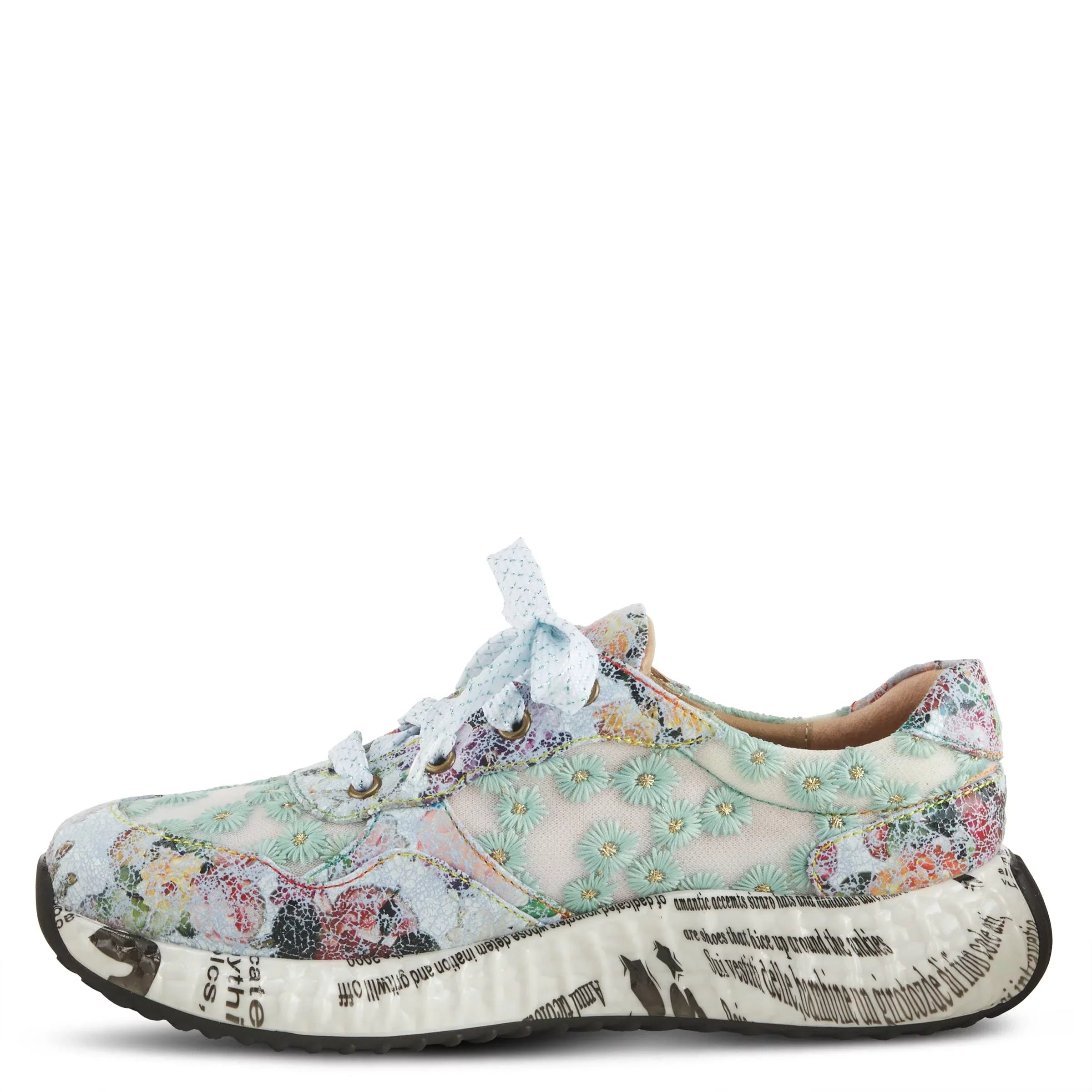 Spring Step L'Artiste People Daisymae Fashion Sneaker Blue Multi EU 42 / US 10.5-11