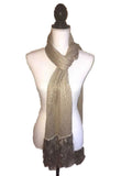 Lauren Ralph Lauren People Fringe Scarf (Brown)