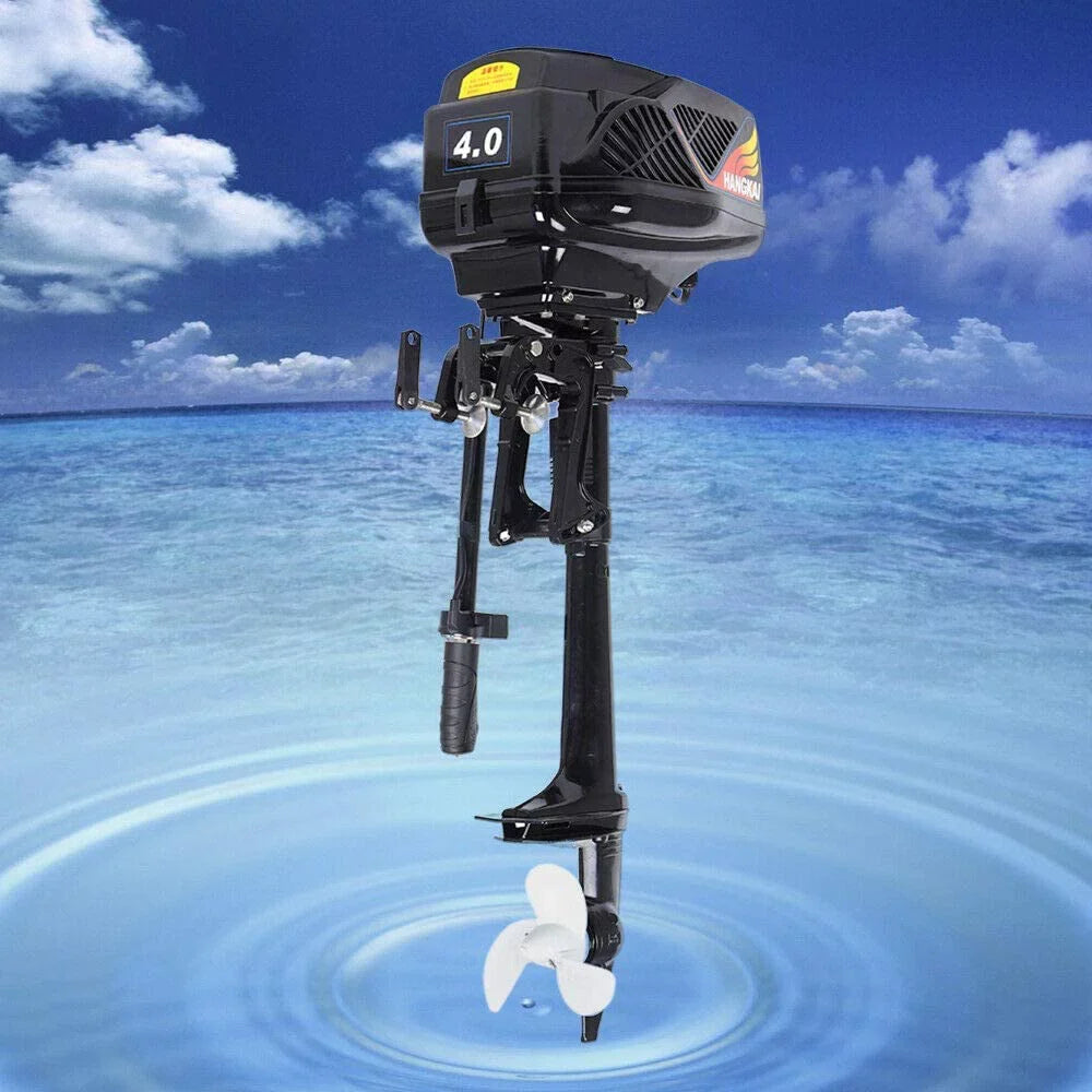 Miumaeov Outboard Motor Electric Boat Engine 4HP 48V 1000W Heavy Duty Outboard Fishing Boat Motor Engine Outboard CDI Mount Electric Outboard Motor for Inflatable Boats Fishing Boats