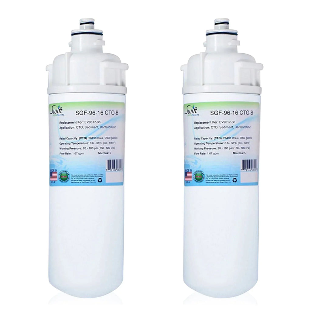 Swift Green Filters SGF-96-16 CTO-B Compatible Commercial Water Filter for EV9617-36, Made in USA (Pack of 2)