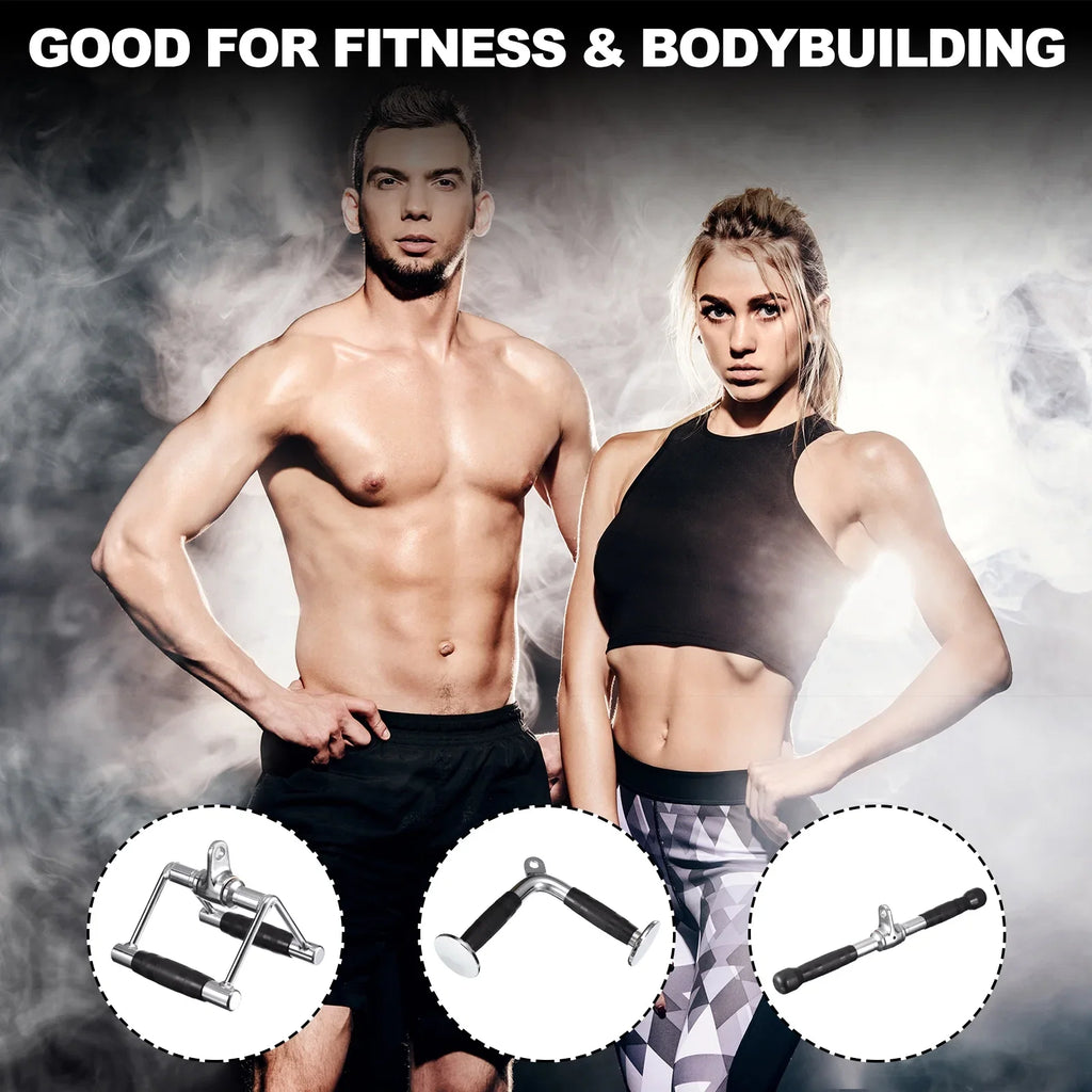 Tricep Press Down Cable Machine Individuals for Gym Accessories, Silver