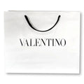 Valentino Garavani Shopping Gift Bag Designer Packaging White Medium