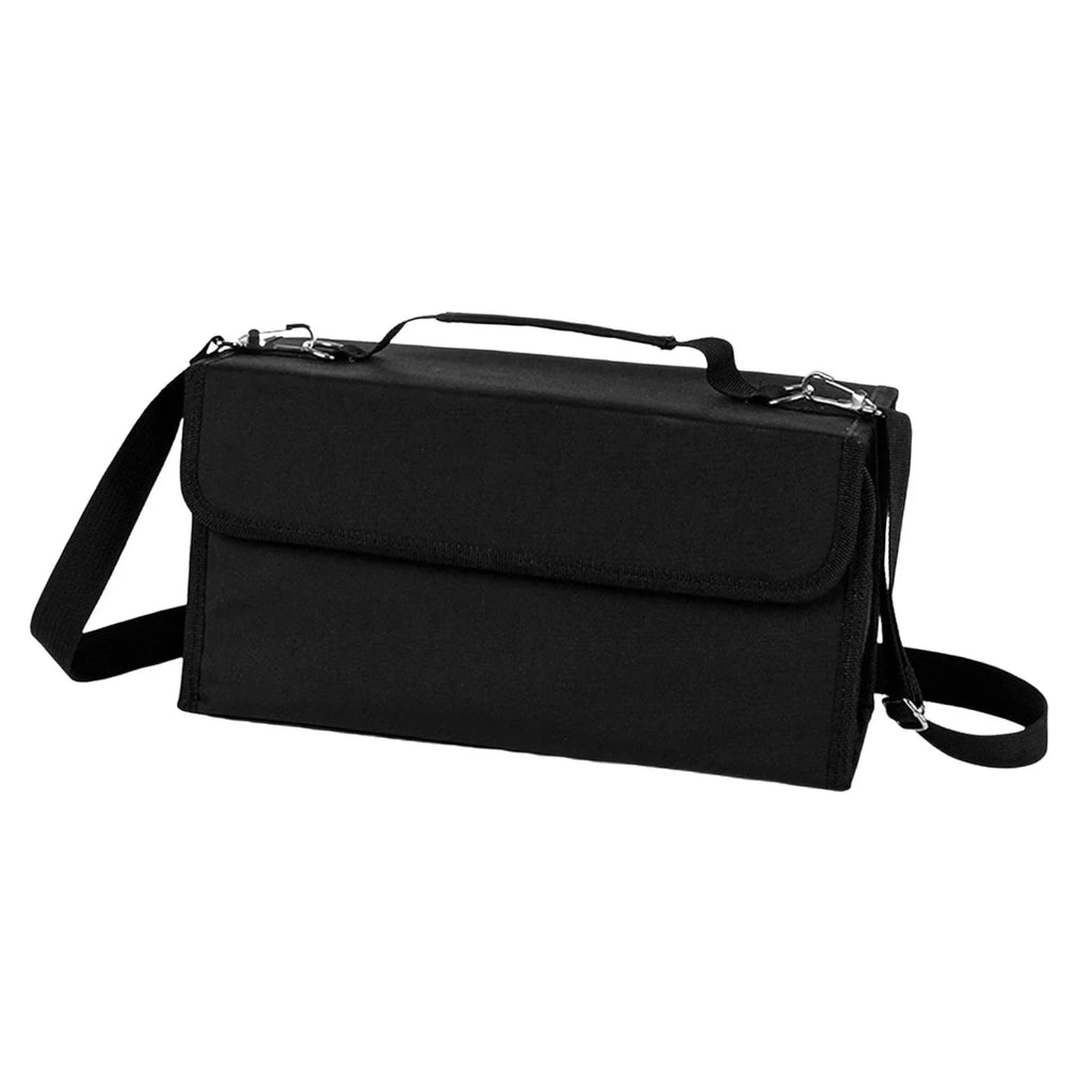 S SERENABLE Marker Carrying Case Marker Pen Case 80 Slots Portable Professional Sketch Storage Bag Pencil Case for Painter Boy Adult Girl