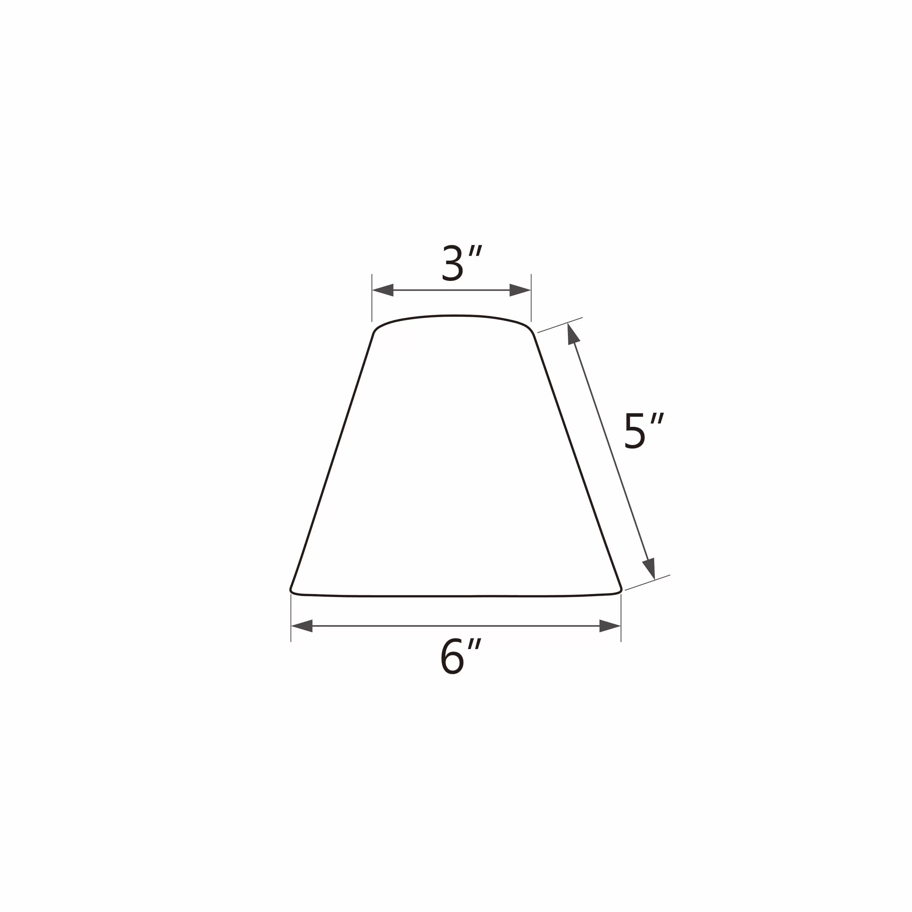 Aspen Creative 32111-2 Small Hardback Empire Shape Chandelier Clip-On Lamp Shade Set (2 Pack), Transitional Design in Redwood, 6" bottom width (3" x 6" x 5")