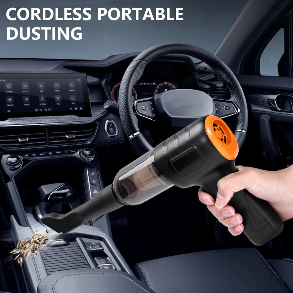 Hand Held Vacuum Rechargeable Vacuum Cleaner Powerful Suction Visual Dusts Bucket 3000 MAh Battery Lightweight 200W 16000 Pa Handheld Vacuum Cleaner For Car Home Essentials