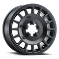 14 x 6 in. 38 mm Offset 4 x 136 mm Bolt Pattern 100 mm Center Bore MR407 Bead Grip Wheel, Matte Ebony