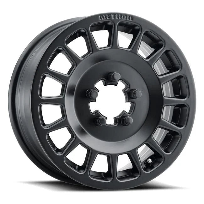 14 x 6 in. 38 mm Offset 4 x 136 mm Bolt Pattern 100 mm Center Bore MR407 Bead Grip Wheel, Matte Ebony