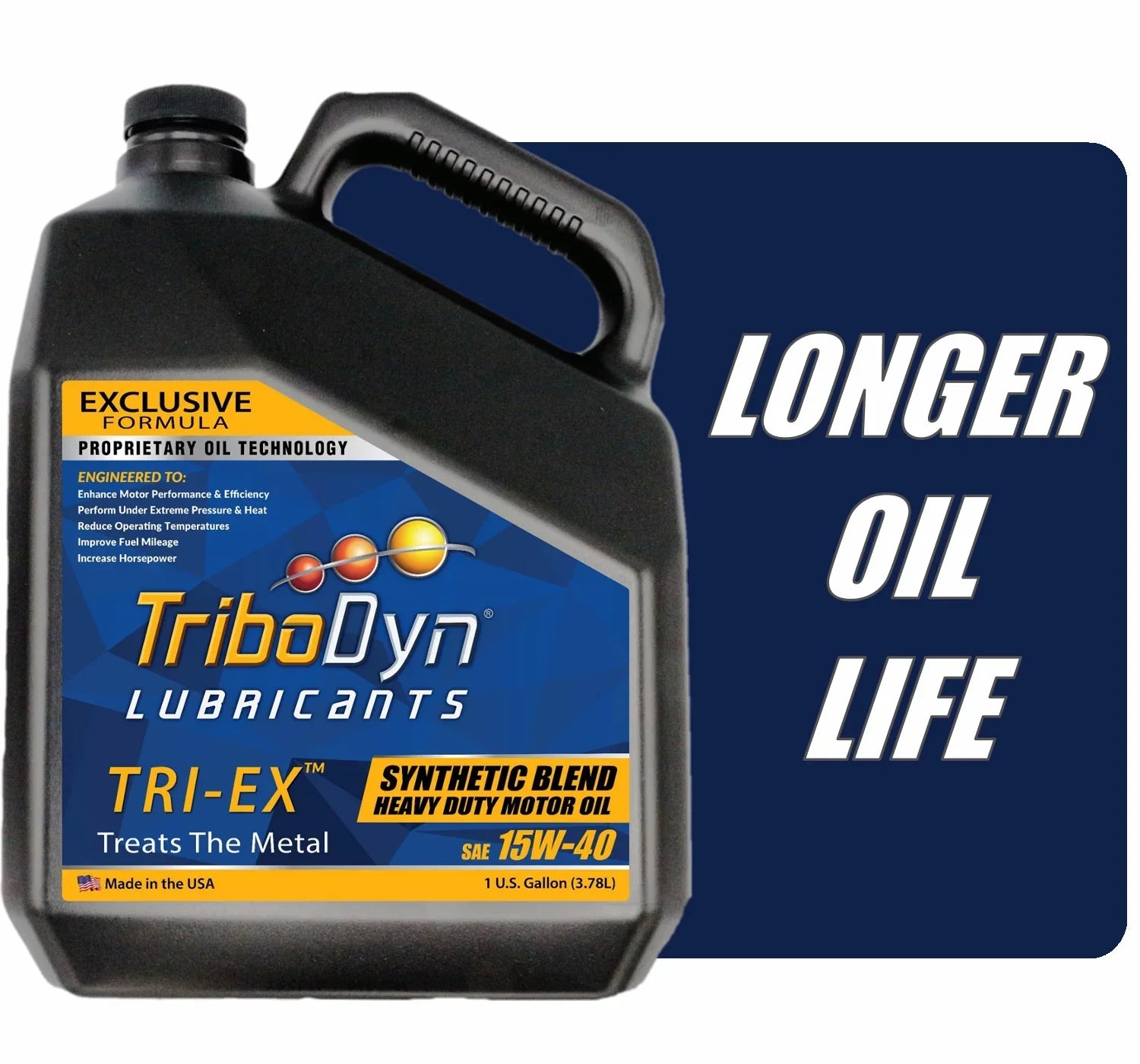 TriboDyn TRI-EX Synthetic Final Point 15W40 Diesel Oil - Gallon Bottle