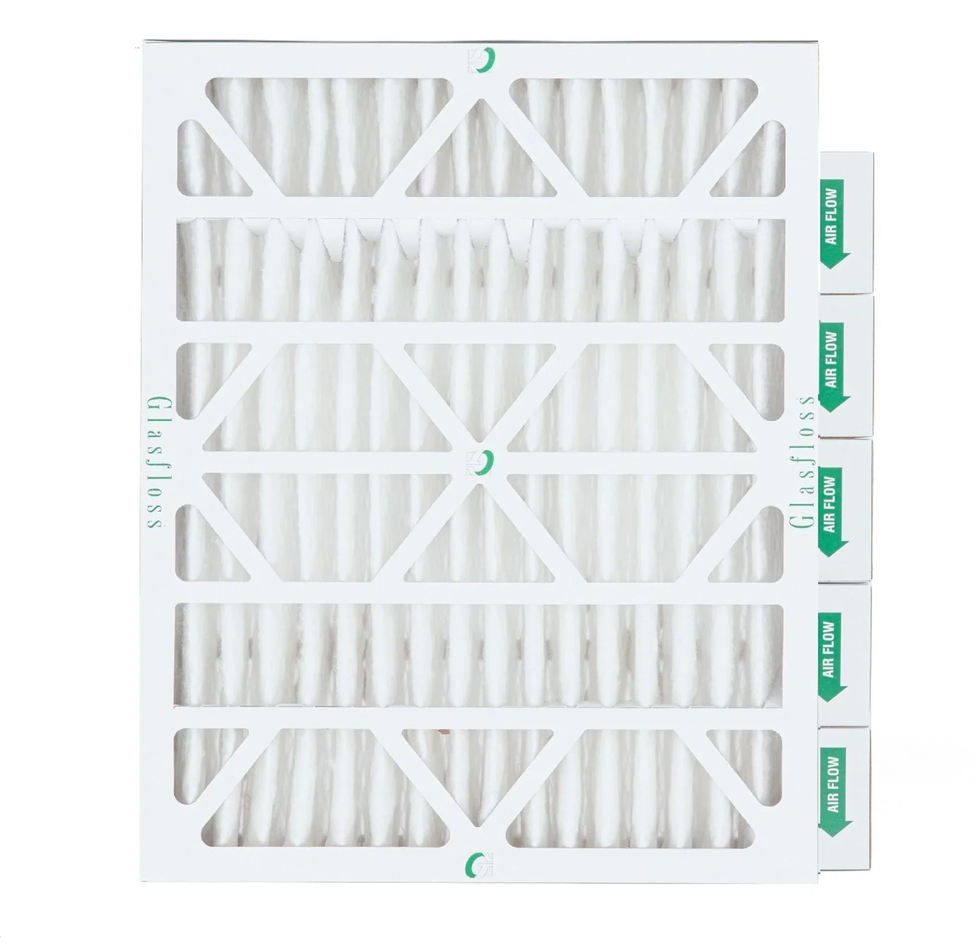 6 Pack of 16x20x4 MERV 13 Pleated 4" Inch Air Filters by Glasfloss. Actual Size: 15-1/2 x 19-1/2 x 3-3/4