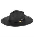 Vince Camuto Individuals Ring Panama Hat Midnight Size Regular