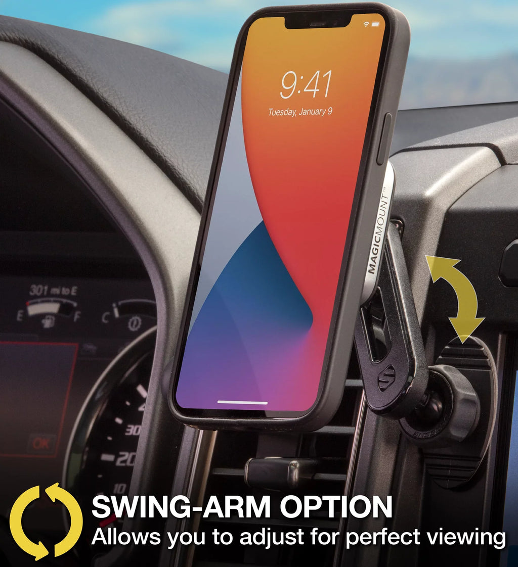 Scosche MP2ODVM-SP1 MagicMount Pro 2 Dash/Vent 4-in-1 Car Magnetic Phone Mount Kit