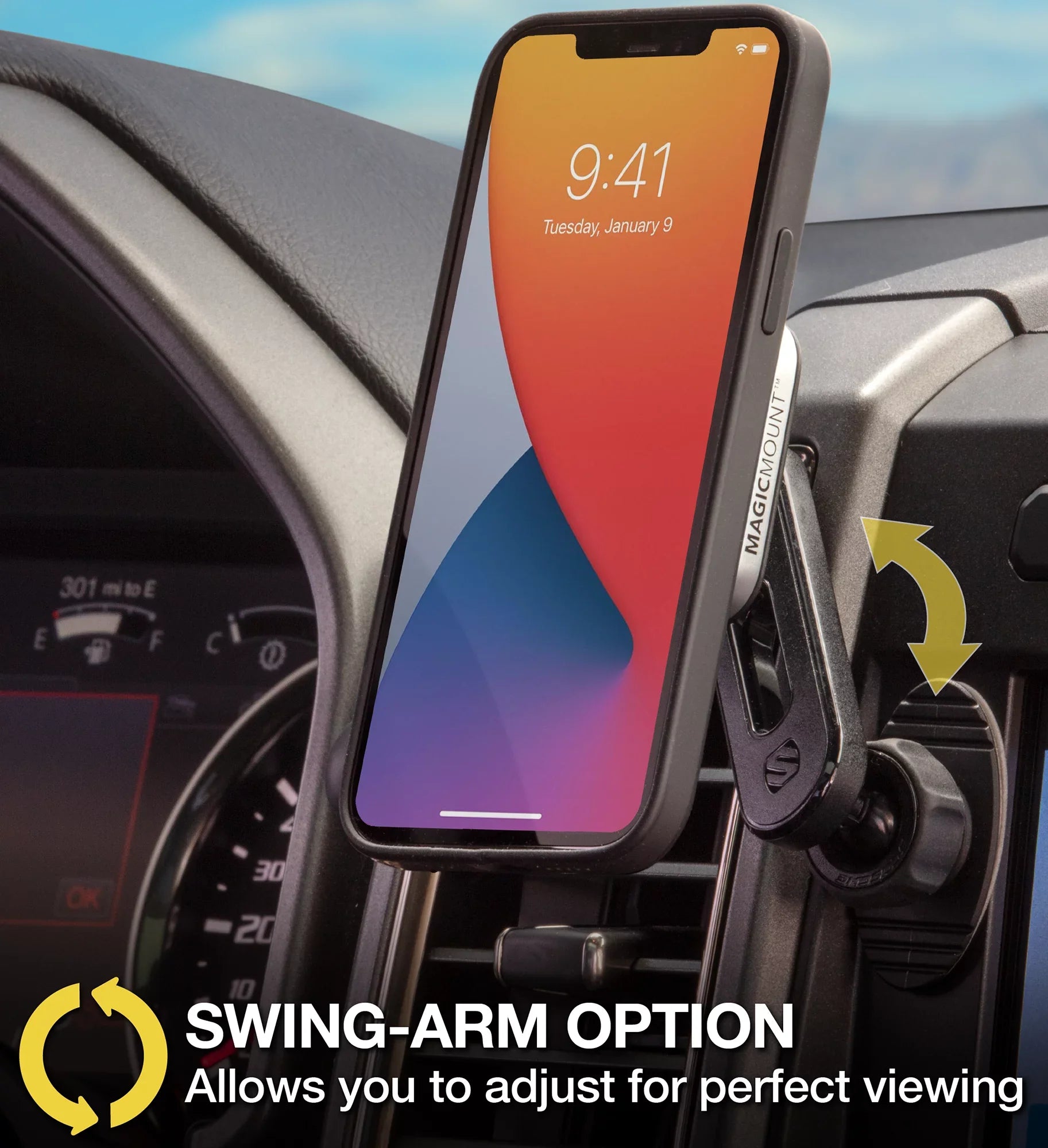 Scosche MP2ODVM-SP1 MagicMount Pro 2 Dash/Vent 4-in-1 Car Magnetic Phone Mount Kit