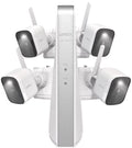 Lorex 4K NVR System with Four (4) Battery-Operated Cameras (White)