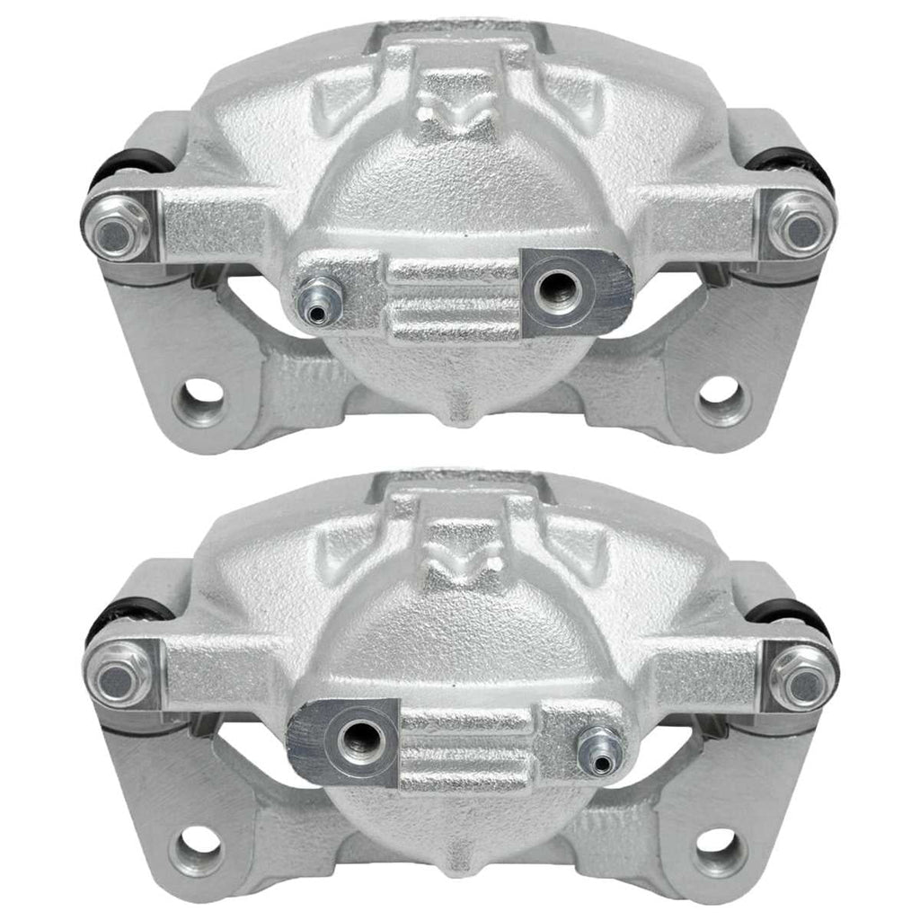 AutoShack Front New Brake Calipers Assembly with Bracket Set of 2 Driver and Passenger Side People for Jeep Wrangler Liberty Dodge Grand Caravan Nitro Chrysler Town & Country VW Routan Ram C/V V6