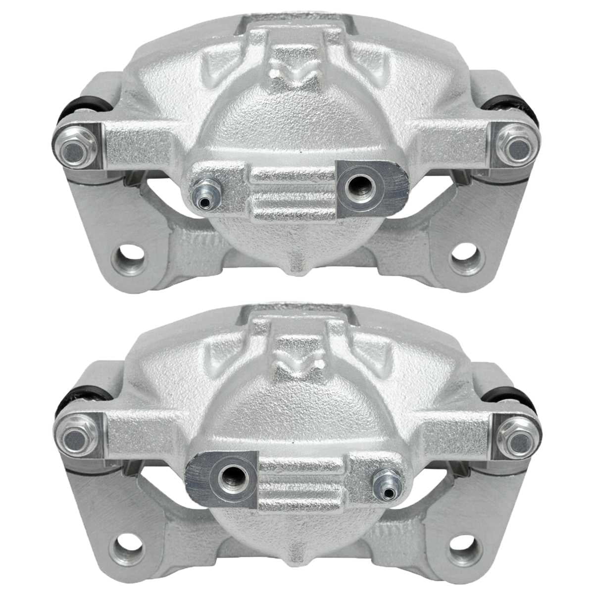AutoShack Front New Brake Calipers Assembly with Bracket Set of 2 Driver and Passenger Side People for Jeep Wrangler Liberty Dodge Grand Caravan Nitro Chrysler Town & Country VW Routan Ram C/V V6