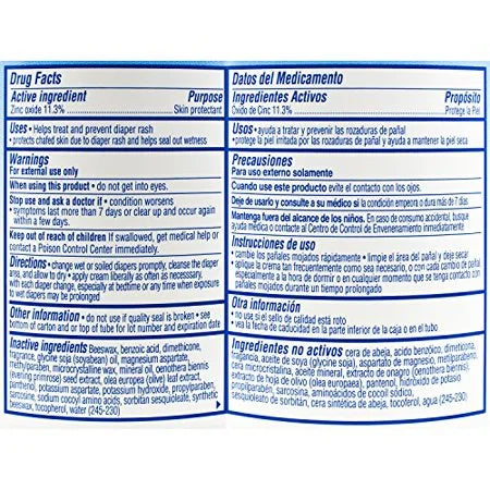 2 Pack - Balmex Diaper Rash Cream Jar - 16oz Each