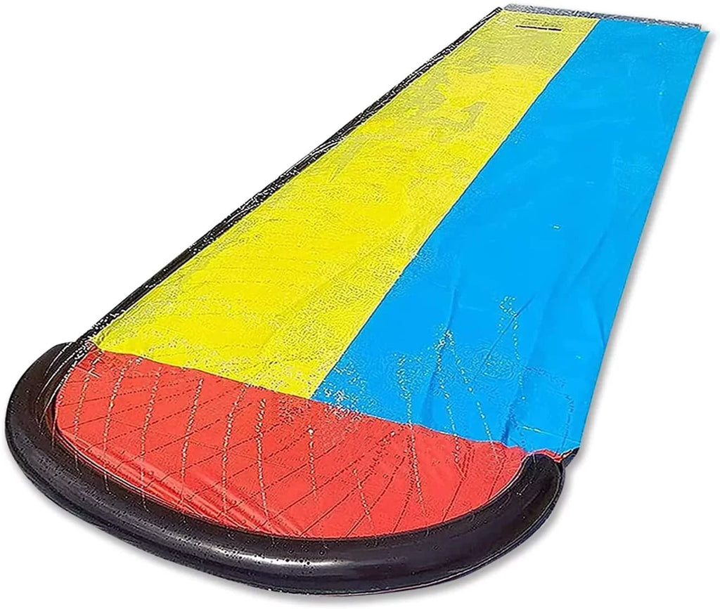 Vivazy 15.5ft Summer Backyard Quality PVC Smooth Slick , Water Slides Inflatable Crash Pad