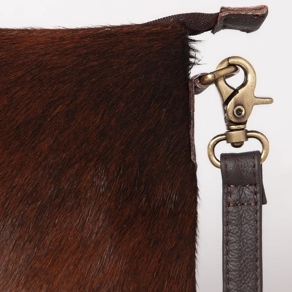 KB OHLAY KBK101 HOBO Hand Tooled Hair-on Genuine Leather Gentlemen bag western handbag purse