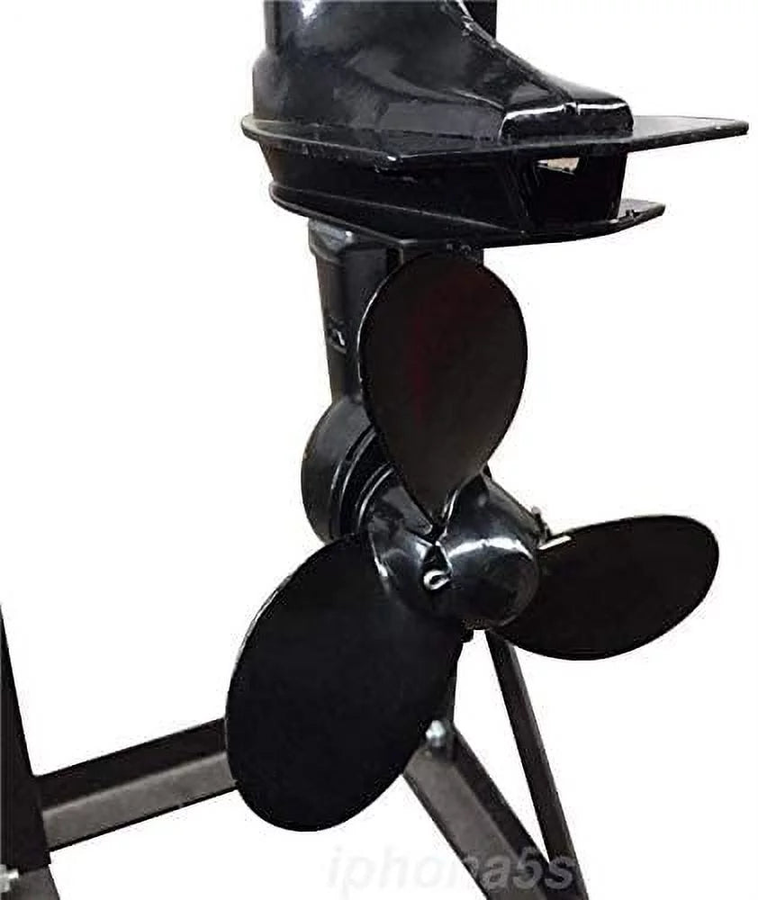 Miumaeov Outboard Trolling Motor 3.6HP 2 Stroke Inflatable Shaft Fishing Boat Engine Propeller CDI Control Air Cooling System Heavy Duty Tiller Shaft
