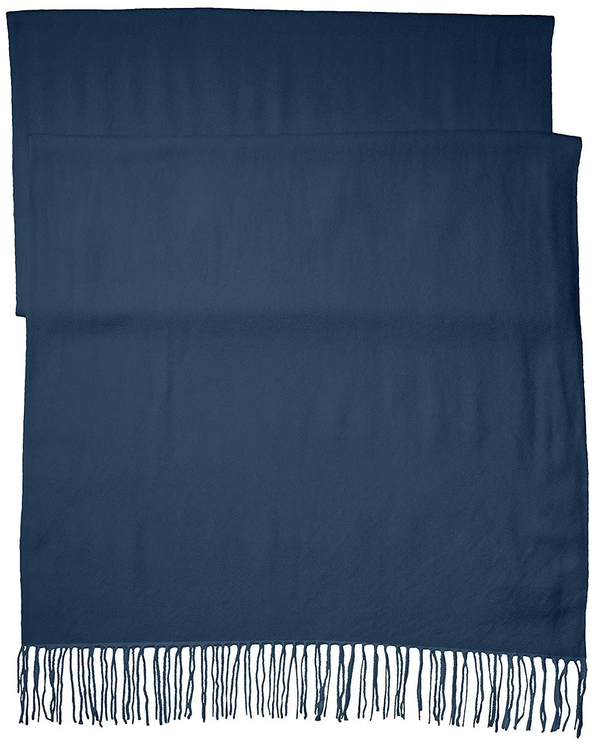 La Fiorentina People Soft Twill Cashmere Scarf, Navy, One Size