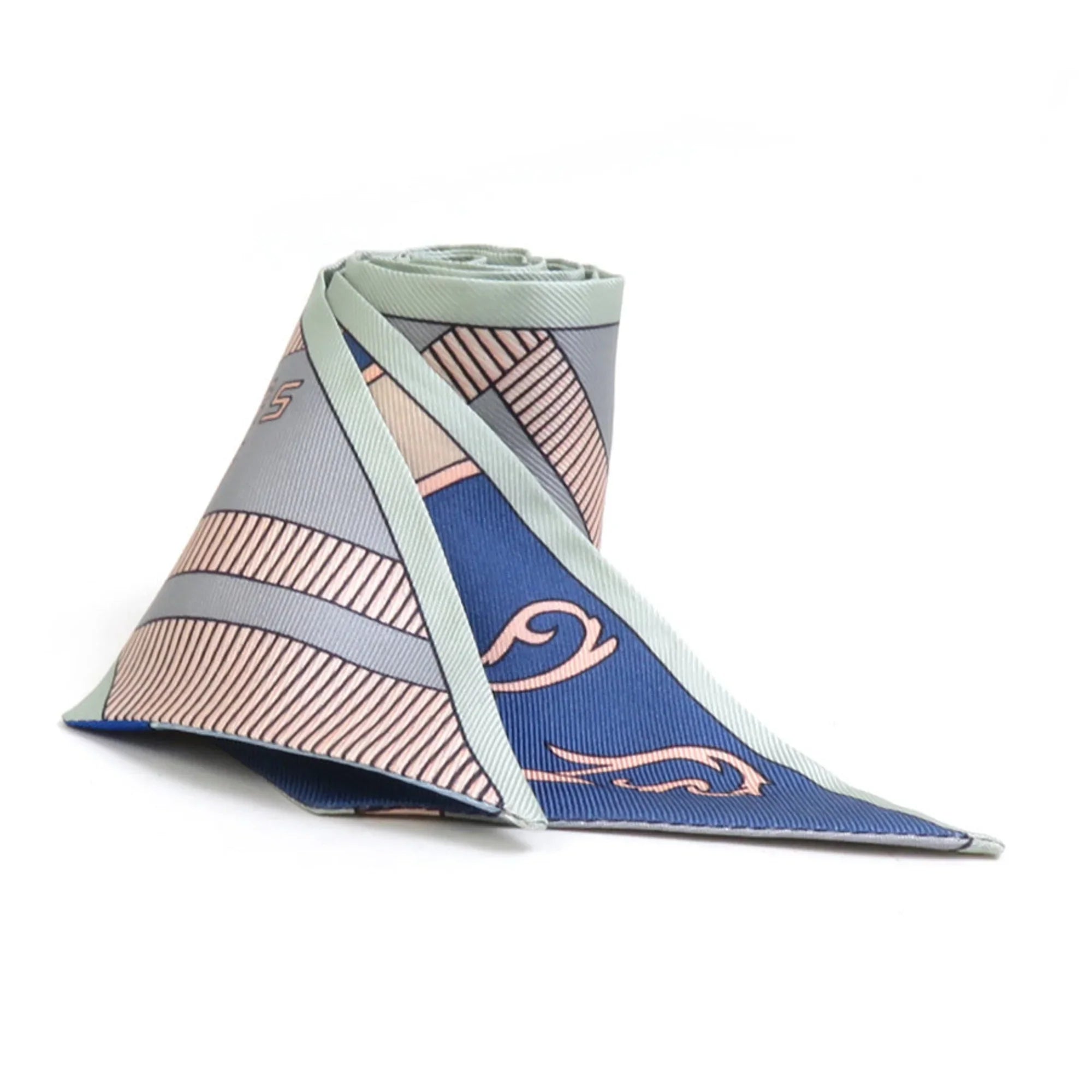 Pre-Owned Hermes HERMES Scarf Muffler Twilly Silk Multicolor People e58492f (Good)