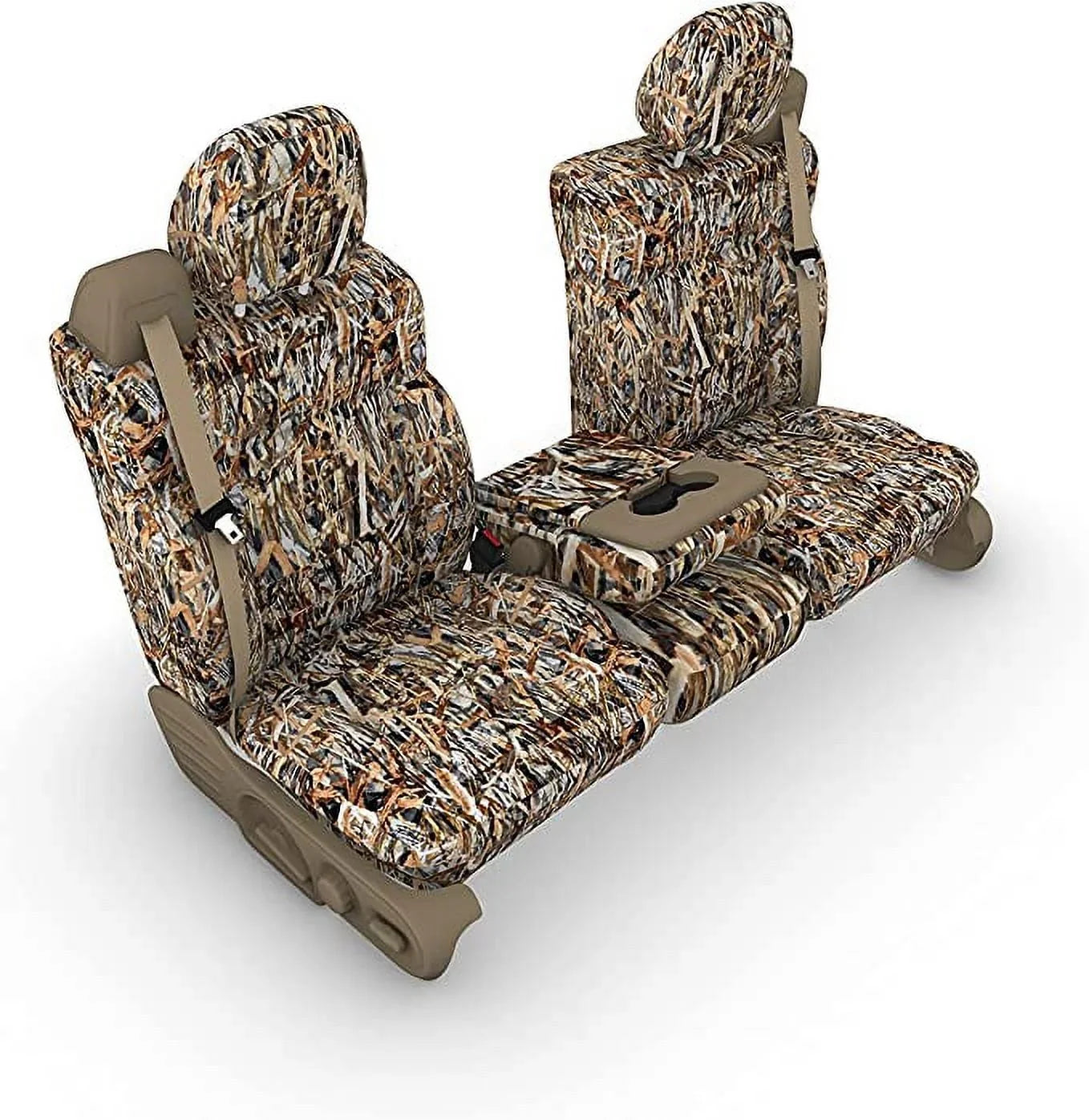 F369 2004-2008 Ford F150 XLT Super Cab Front 40/20/40 Split Seat With Adjustable Headrests and Opening Center Console in Camo Edge