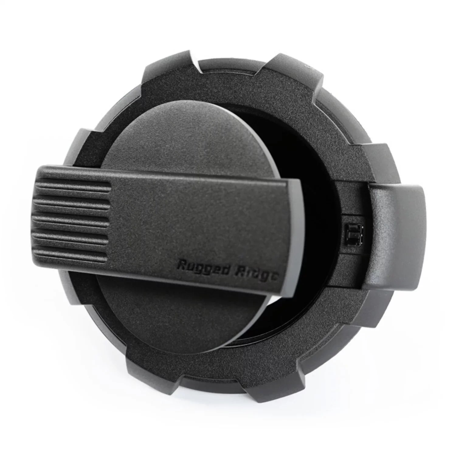 Rugged Ridge by RealTruck | 11425.12 Elite Gas Cap Door, Non-Lock, Dark 2007-2018 Jeep Wrangler JK Compatible with Select: 2008, 2015-2018 Jeep Wrangler Unlimited
