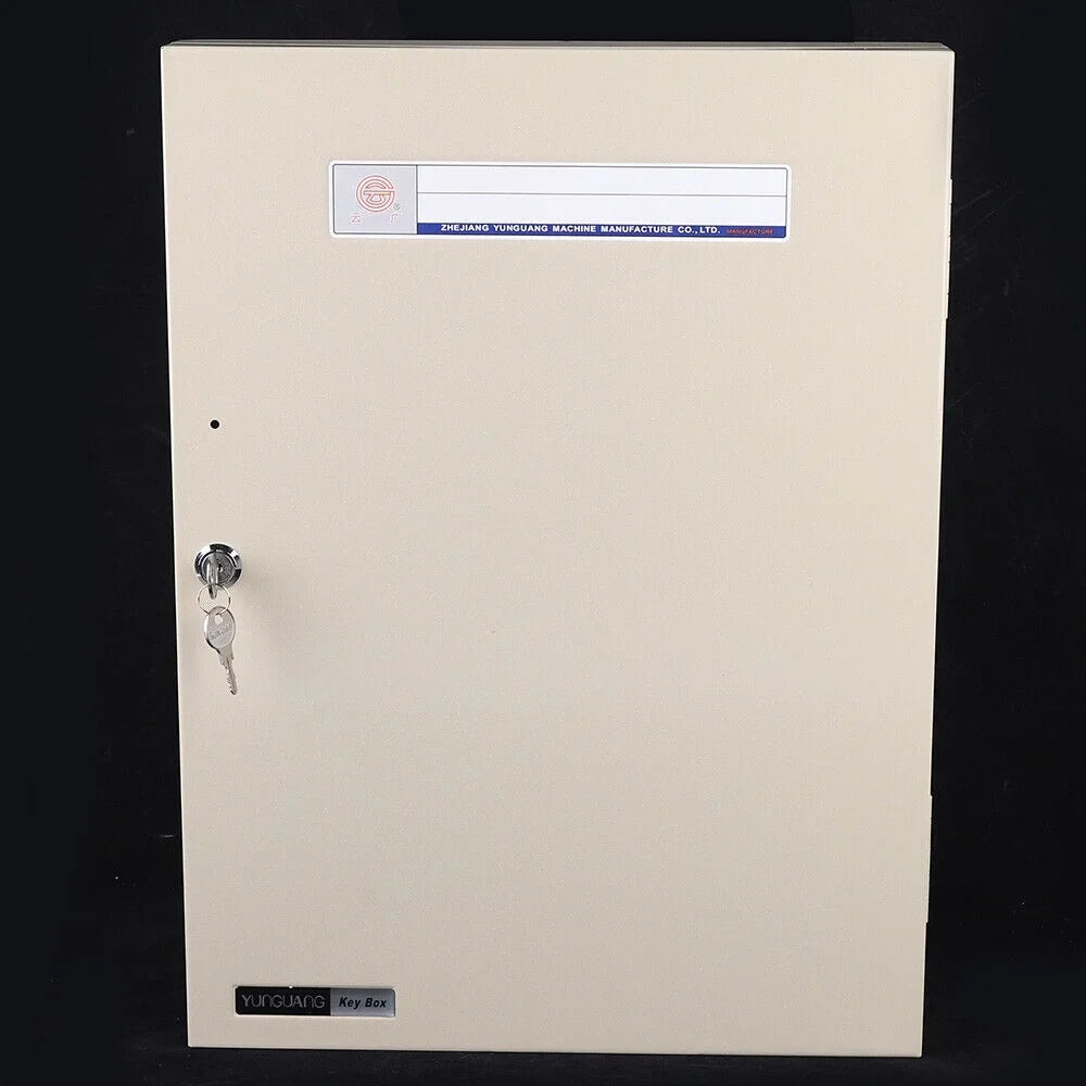 Wall Mounted 80 Key Storage Cabinet Lock Box Safe Organizer Car Dealership Holder