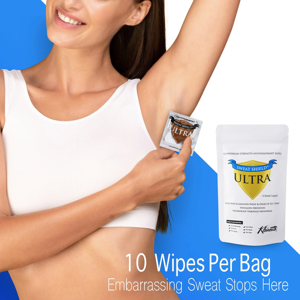 Sweat Shield Ultra Antiperspirant Wipes. Stop Sweating & Odor For Up To 7 Days. 20 Week Supply- Doctor Termination