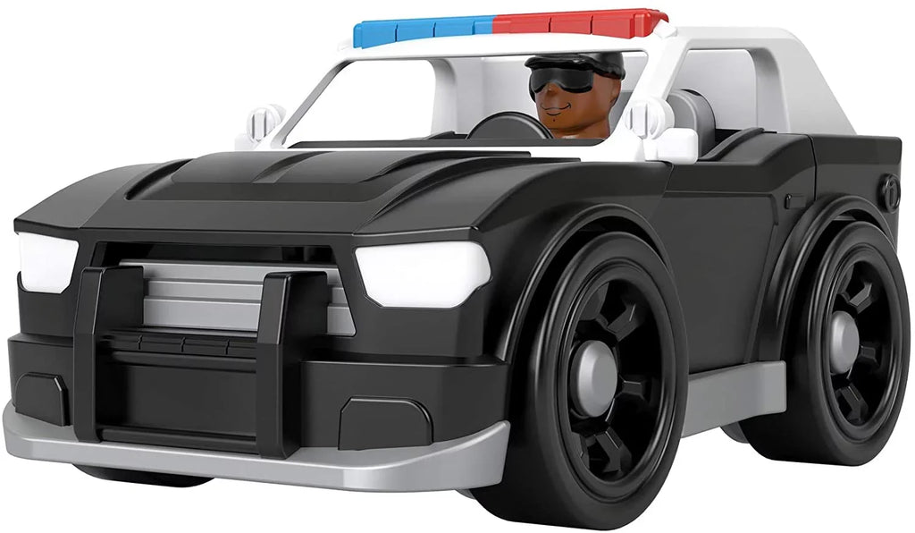 Fisher-Price Imaginext Super Cruiser, Push-Along Toy Police Car and Character Figure Set