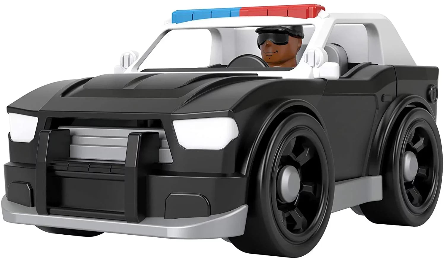 Fisher-Price Imaginext Super Cruiser, Push-Along Toy Police Car and Character Figure Set