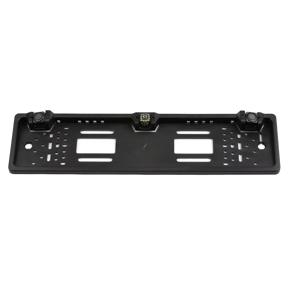 Dcenta European License Plate Frame Backup Camera 12 LED Rear View Camera with Reversing System Parking Sensor