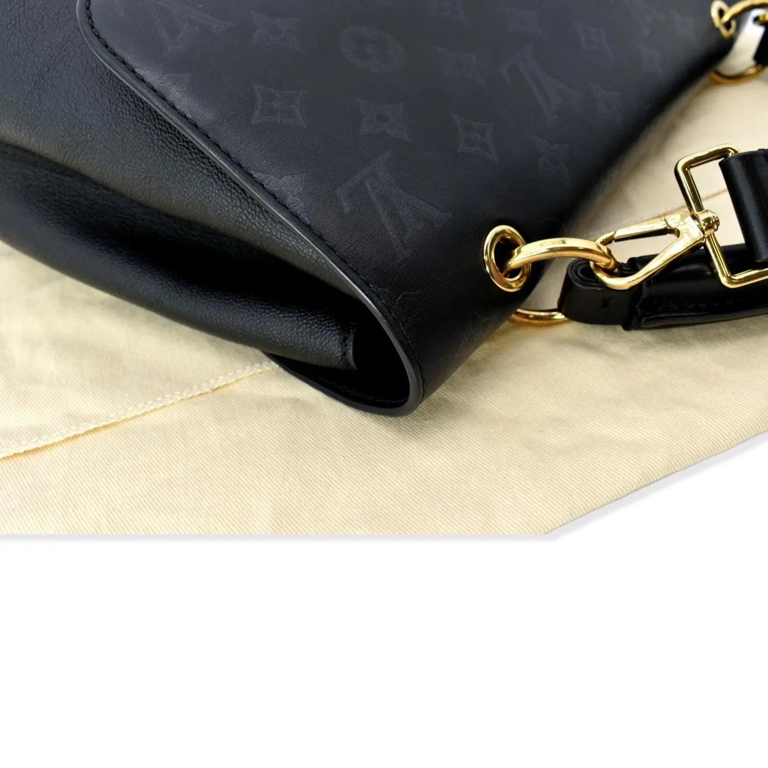 Pre-owned LOUIS VUITTON Very One Handle Monogram Leather Shoulder Bag Dark