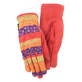 Laurel Burch Red Patchwork Suede Gloves