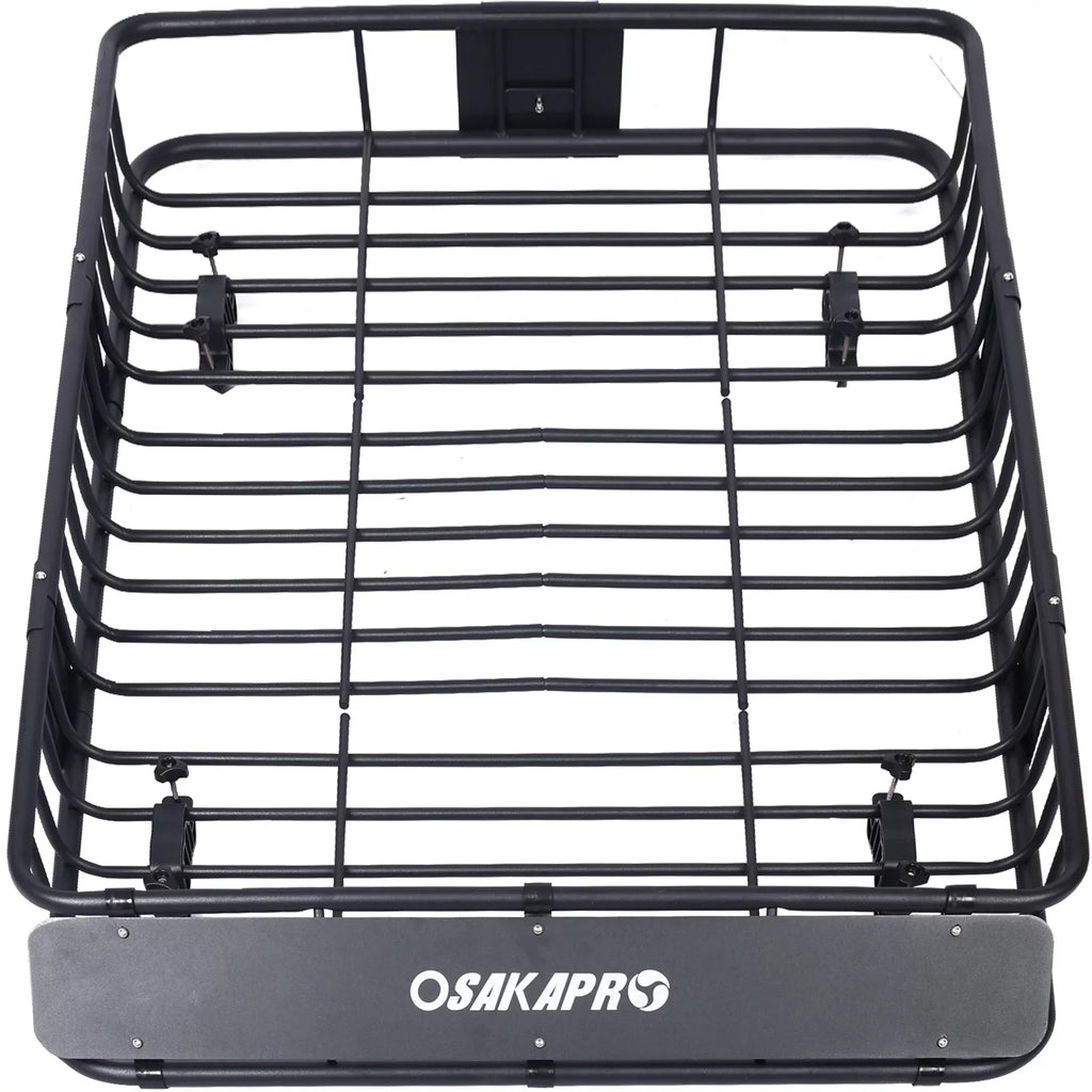 Rooftop Cargo Carrier BasketMotoring Roof RackTop Mount Roof Rack Midnight steel