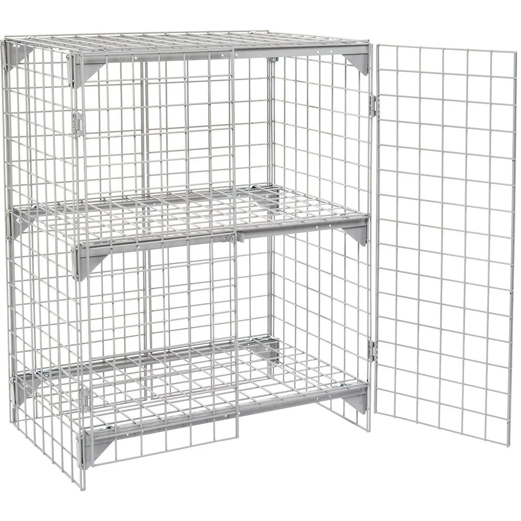 Global 184083 36 x 24 x 36 in. Wire Mesh Security Cage - Ventilated Locker