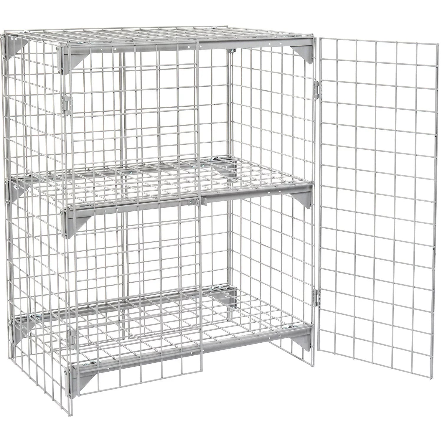 Global 184083 36 x 24 x 36 in. Wire Mesh Security Cage - Ventilated Locker