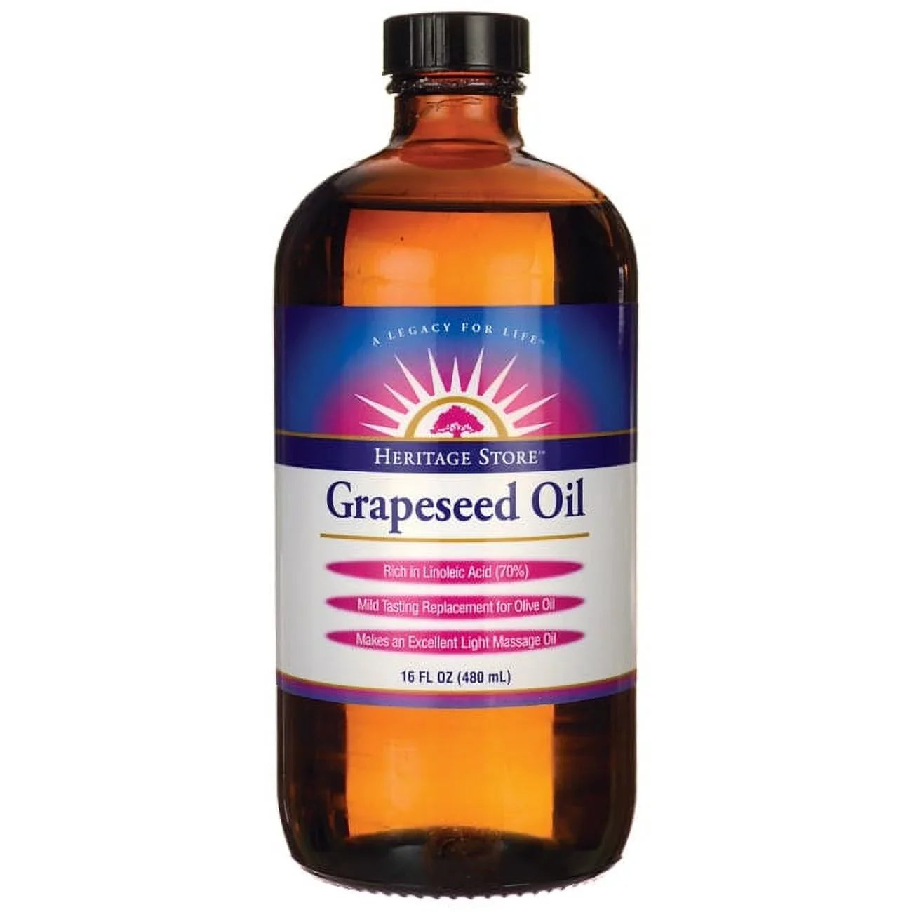 Heritage Store Grapeseed Oil 16 fl oz Liq