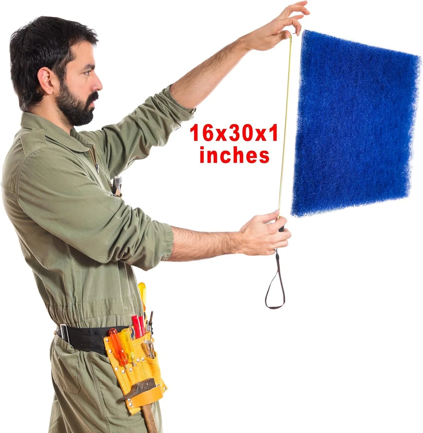 16X30x1 Furnace Filters Air Conditioner Filter Gentlemen Clean Vent-2 Pack