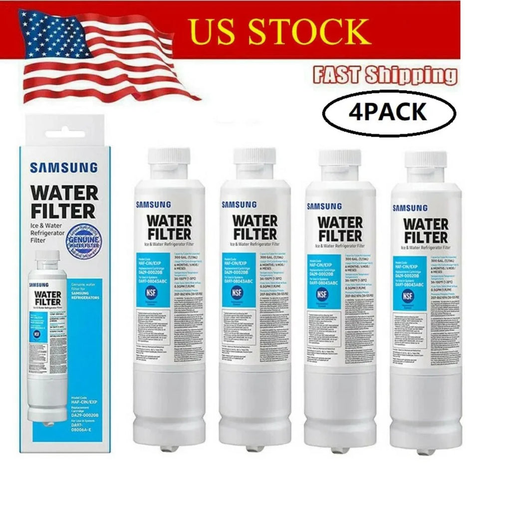 4PACK DA29-00020B HAF-CIN/EXP Refrigerator Water Filter Fit DA2900020 Water Filter Gentlemen FEAT4