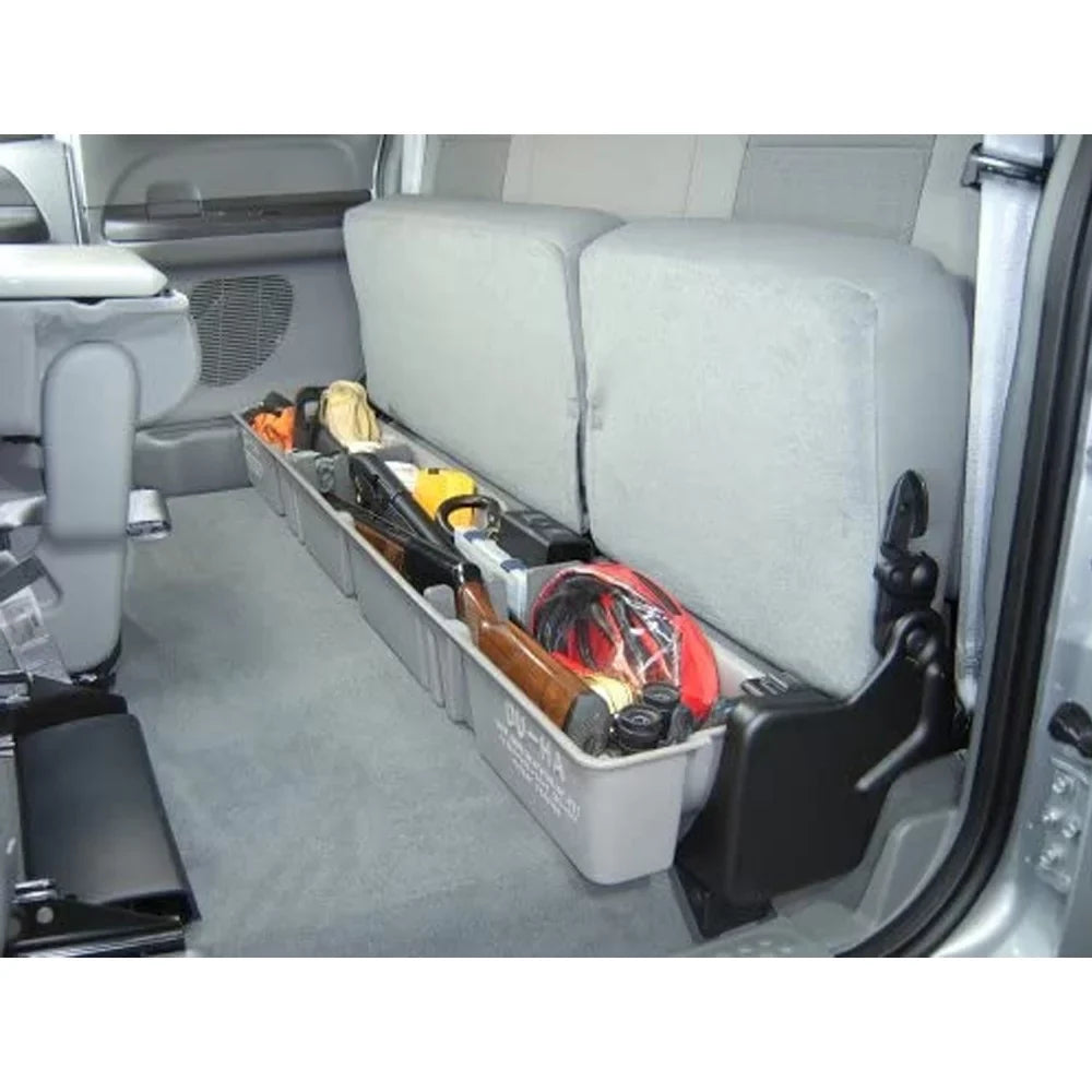 DU-HA 20031 Under Seat Storage Fits 00-16 Ford F-250 thru F-550 Supercab, Midnight