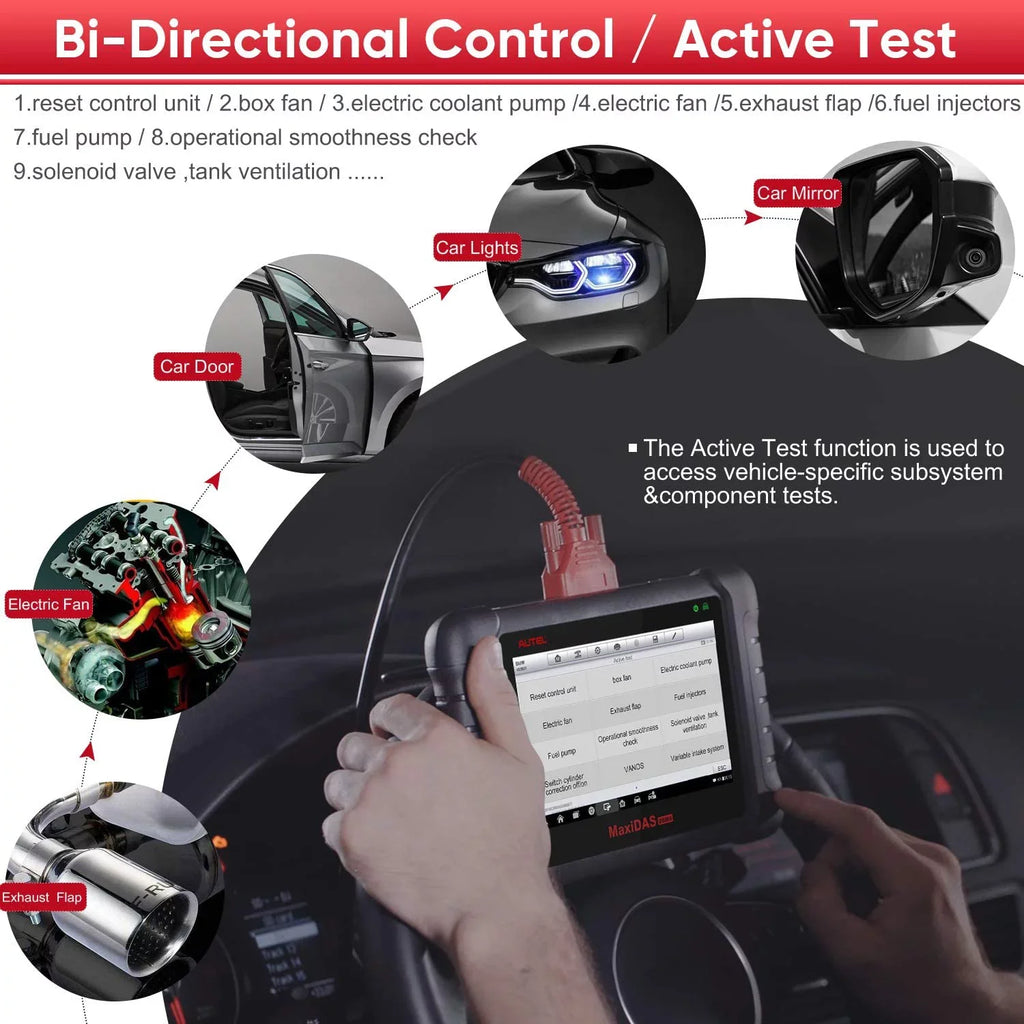 Autel Scanner MaxiDAS DS808K Auto Diagnostic Scan Tool, ECU Coding,ABS Bleed, Oil Reset,Upgrade of DS708 MP808