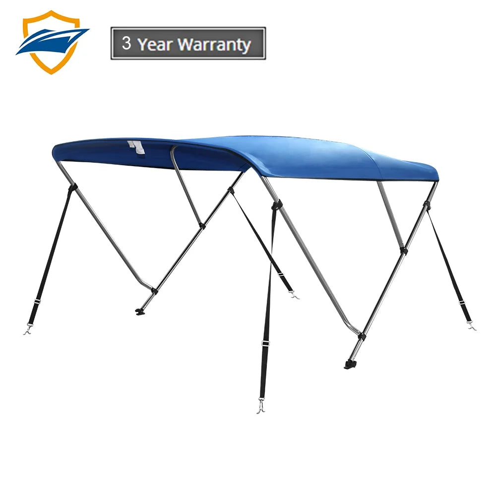 Seamander 3Bow Bimini Top 6'Lx73-78"W,Pacific Blue