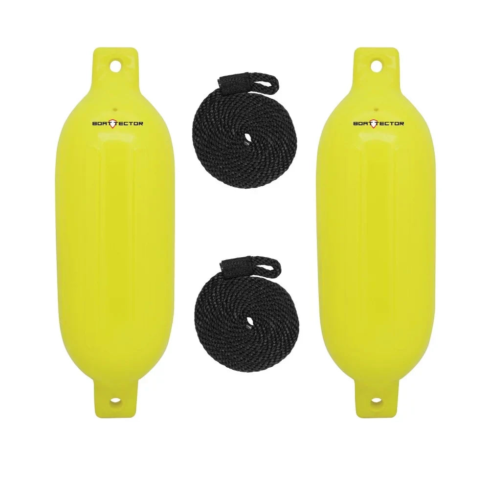 Extreme Max 3006.7599 BoatTector Inflatable Final Point Value 2-Pack - 6.5" x 22", Neon Yellow