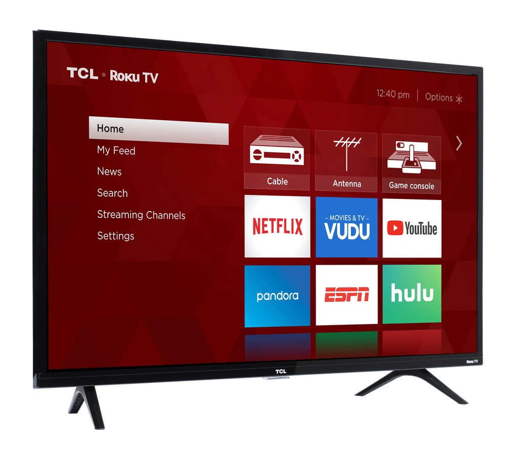 Restored TCL 40" Class 1080p FHD LED Roku Smart TV 3 Series 40S325 (Refurbished)