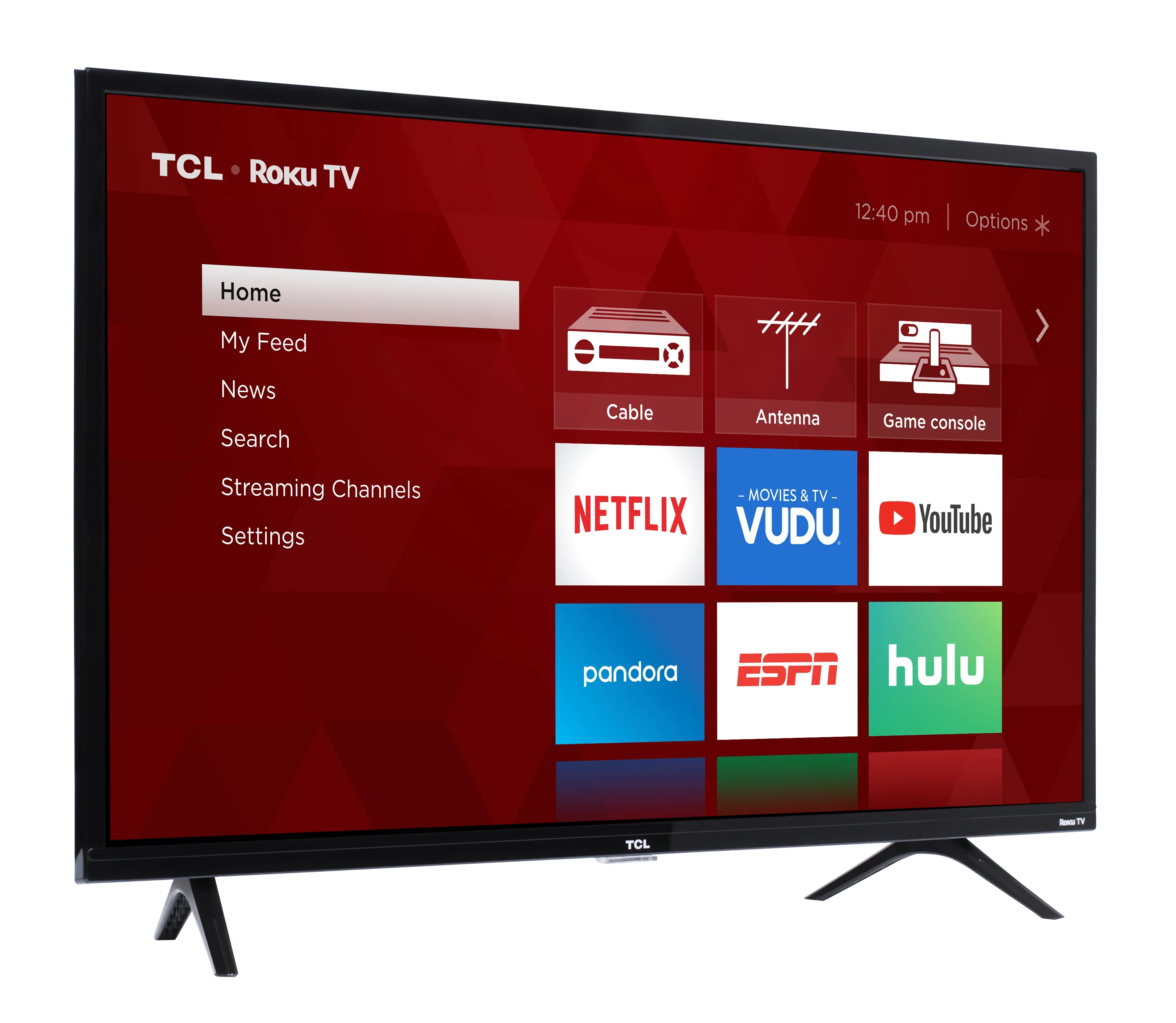 Restored TCL 40" Class 1080p FHD LED Roku Smart TV 3 Series 40S325 (Refurbished)